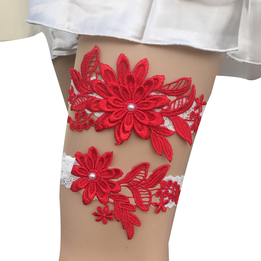 Lace Wedding Garter Flower Garters for Women Bridal Leg Accesorios Sexy Thigh Ring