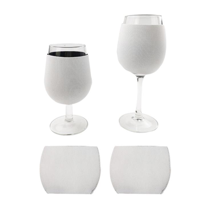 11,5*8,5 cm sublimering Neopren rött vinglas täcker gobletthylsa sublimering tomma ämnen diy champagne cup hylsa sn859