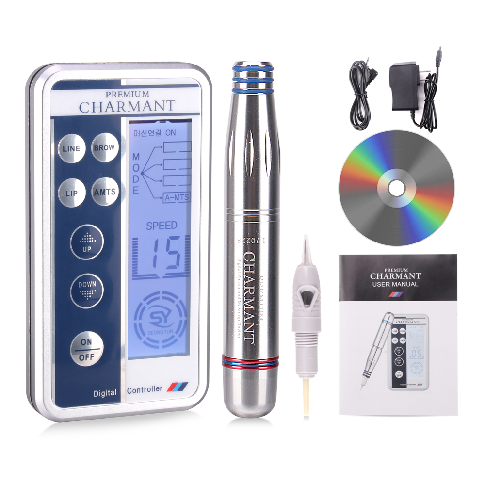 Electric Digital Permanent Makeup Machine Tattoo Rotary Kits Eyebrow Lip Eyeliner Microblading Mts Pen Beauty Device