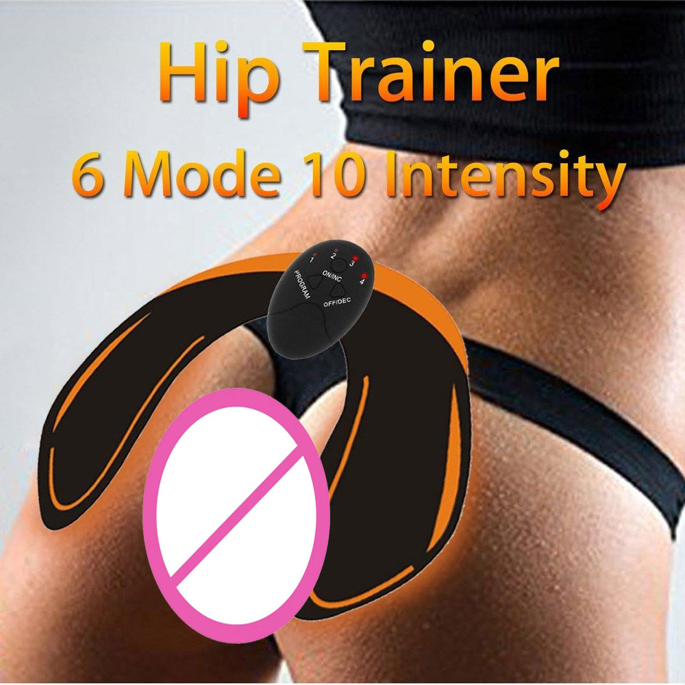 Ejercitador eléctrico de cadera Estimulador muscular Unisex, Fitness inteligente, levantamiento de glúteos, entrenador de tóner, almohadilla masajeadora adelgazante