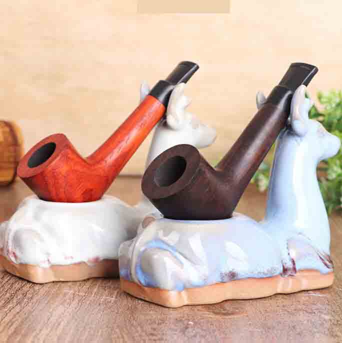 ultimo legno massello fumo a mano tubo di sigaretta in legno 2 stili tabacco sigari tubi filtro a base di erbe accessori ciotola tubo strumento piattaforme petrolifere vendita