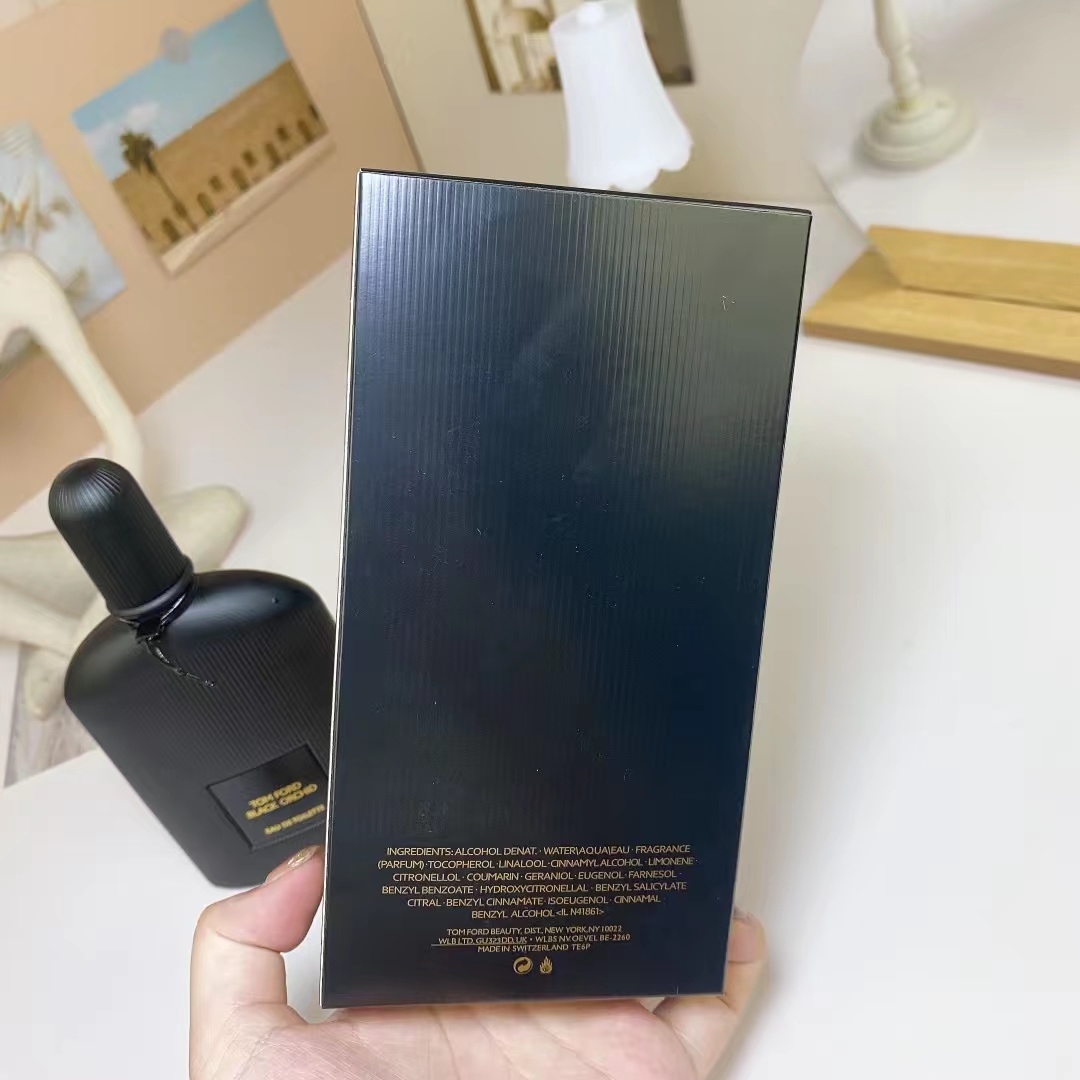 Kadınlar İçin Koku Parfüm Lady Siyah Orkide EDT 100ml Parfum Sprey Büyüleyici Köln Eau De Parfum En Yüksek Versiyon Uzun Ölü Lüks Tasarımcı Cam Şişe