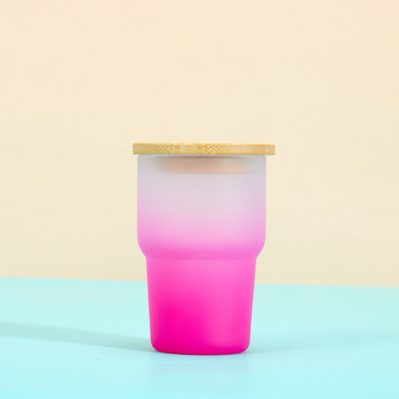 Mini süße 3oz Schnapsglasbecher mit Farbverlauf, Sublimations-Weingläser mit Deckel, Strohhalm, einzelne Box, Alkoholglasbecher, kleine Tasse für Partys, können Vinyl-Epoxidharz verwenden