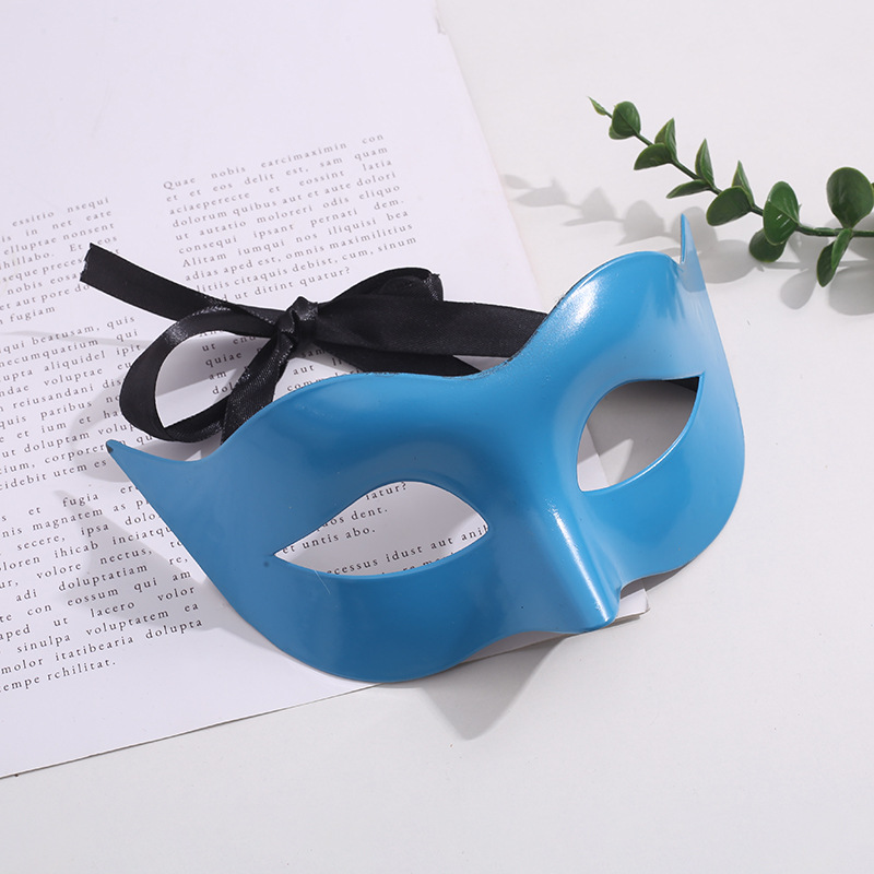 Halloween minimalistisk herrparti BMW Mask Elegant Flat Head Half Face Men's Pointless Mask Zoro Mask