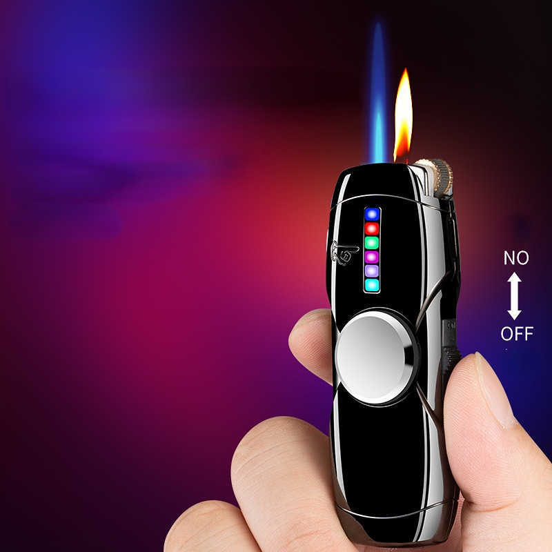 Nuova lampada colorata a LED Punch Direct Punch Fingertip Gyro senza acceso gas Fumo Set Gift JQEF