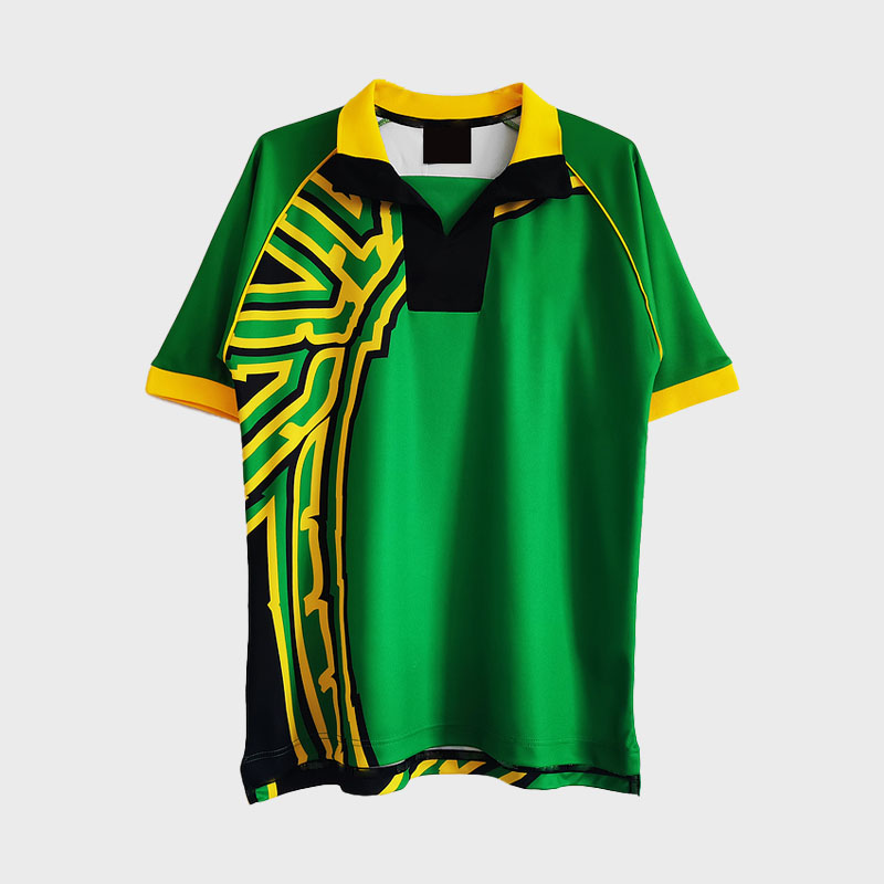 Maillot de football rétro jamaïque 1998, maillots de football à domicile et à l'extérieur
