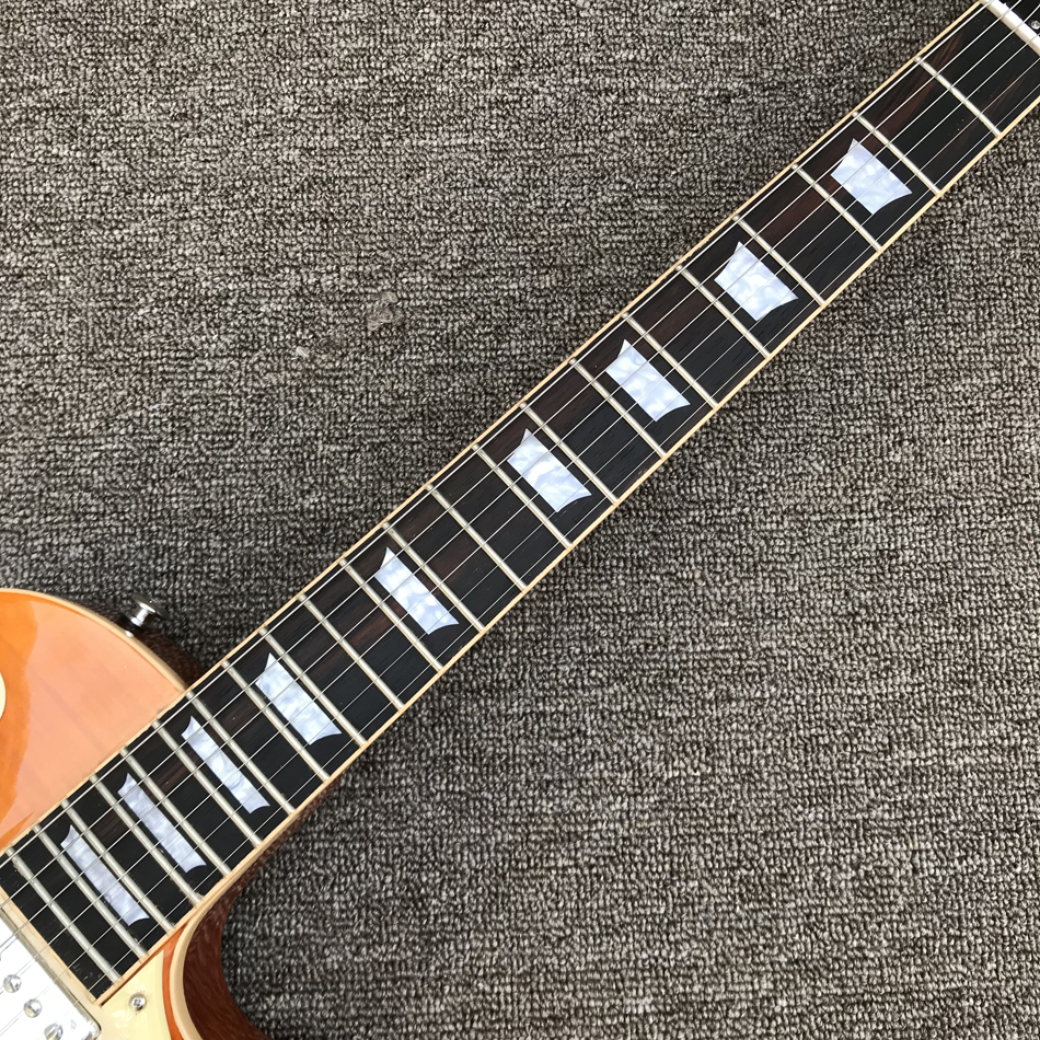 2023 Custom Shop, fabriqué en Chine, guitare électrique standard de haute qualité, une seule pièce de corps, reliure de frettes, pont Tune-o-Matic