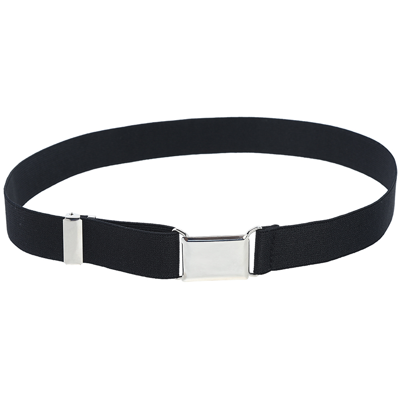 Awaytr Fashion Canvas Belt For Boys Kids Alloy Buckle Belt for Men Adjustable Elastic Children's Belts 77*2.5cm
