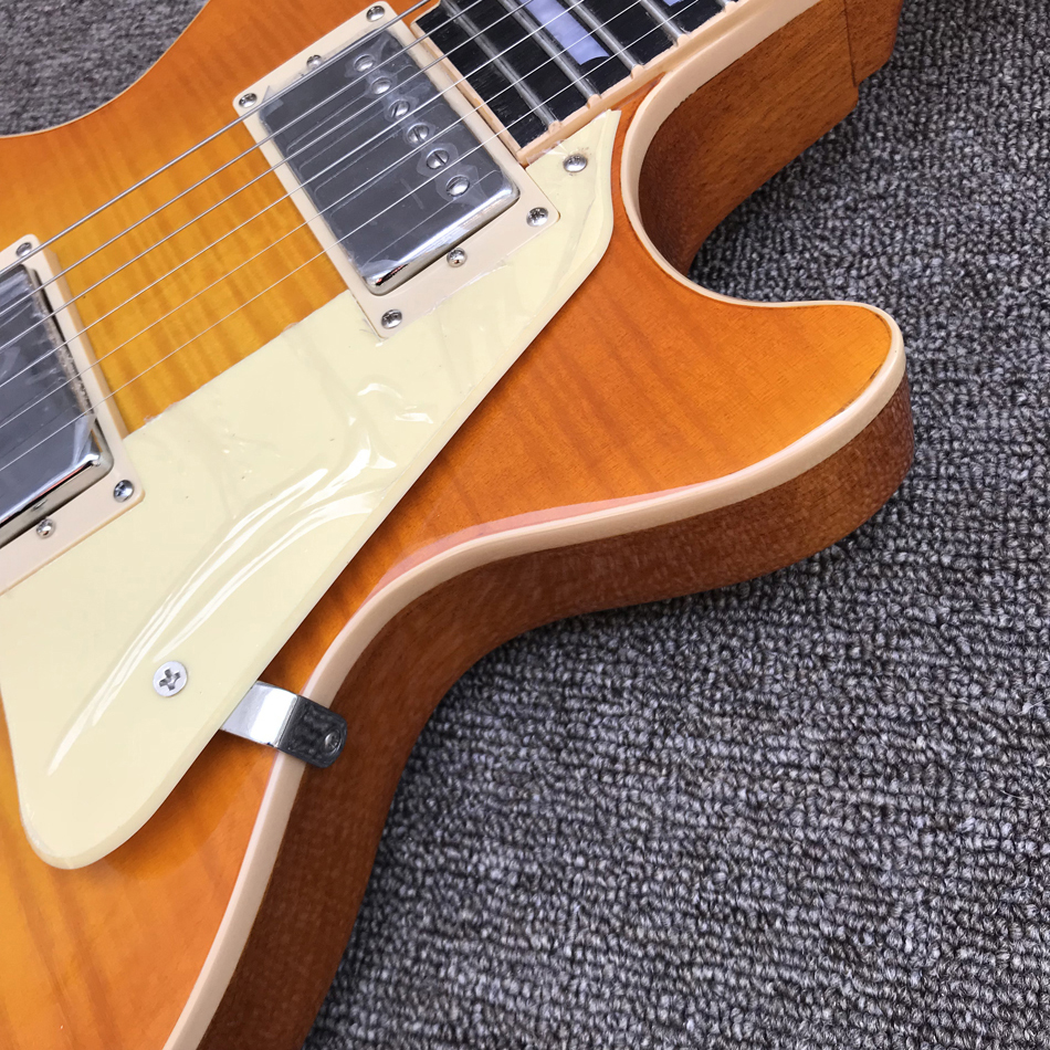 2023 Custom Shop, fabriqué en Chine, guitare électrique standard de haute qualité, une seule pièce de corps, reliure de frettes, pont Tune-o-Matic