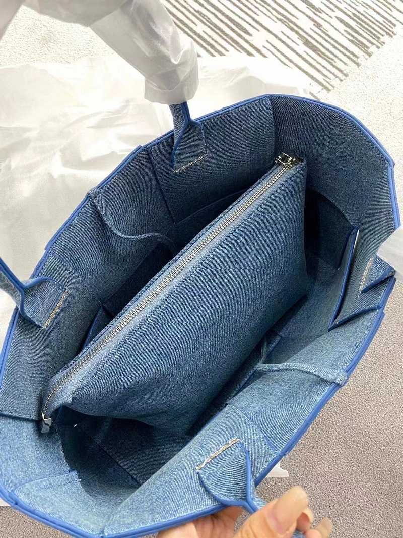 Sacs de créateurs pour femmes BottegvVeneta Sacs fourre-tout Sacs à main en cuir tissé Célébrité Internet de haute qualité avec la même toile Mode Polyvalent Denim Tissé Fourre-tout B HBC1