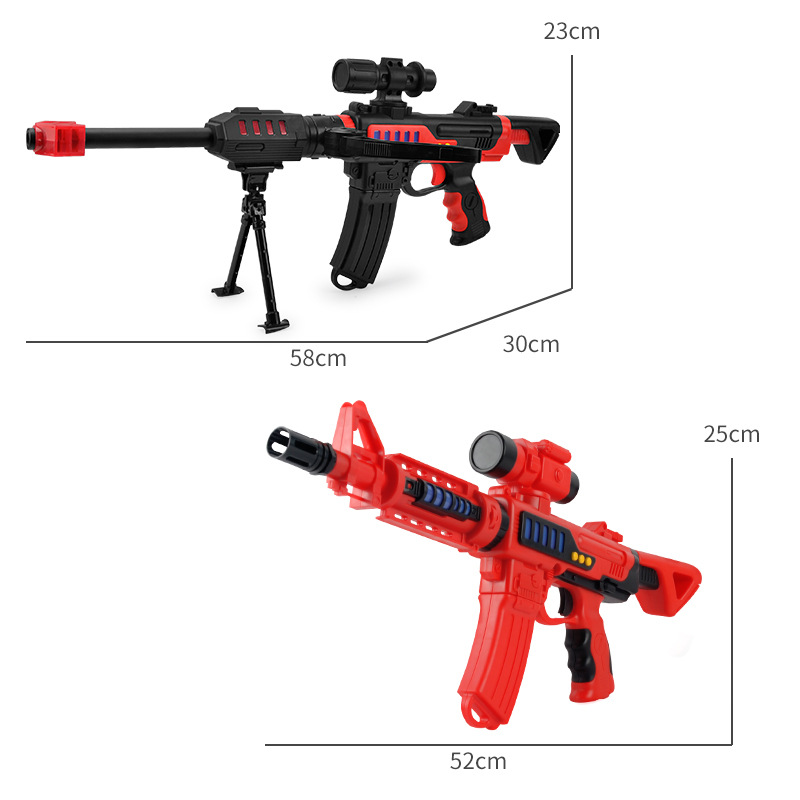 36 types de pistolets électriques à assembler et à démonter, jouet avec son et lumière magnétiques, jouets en cadeau pour garçons