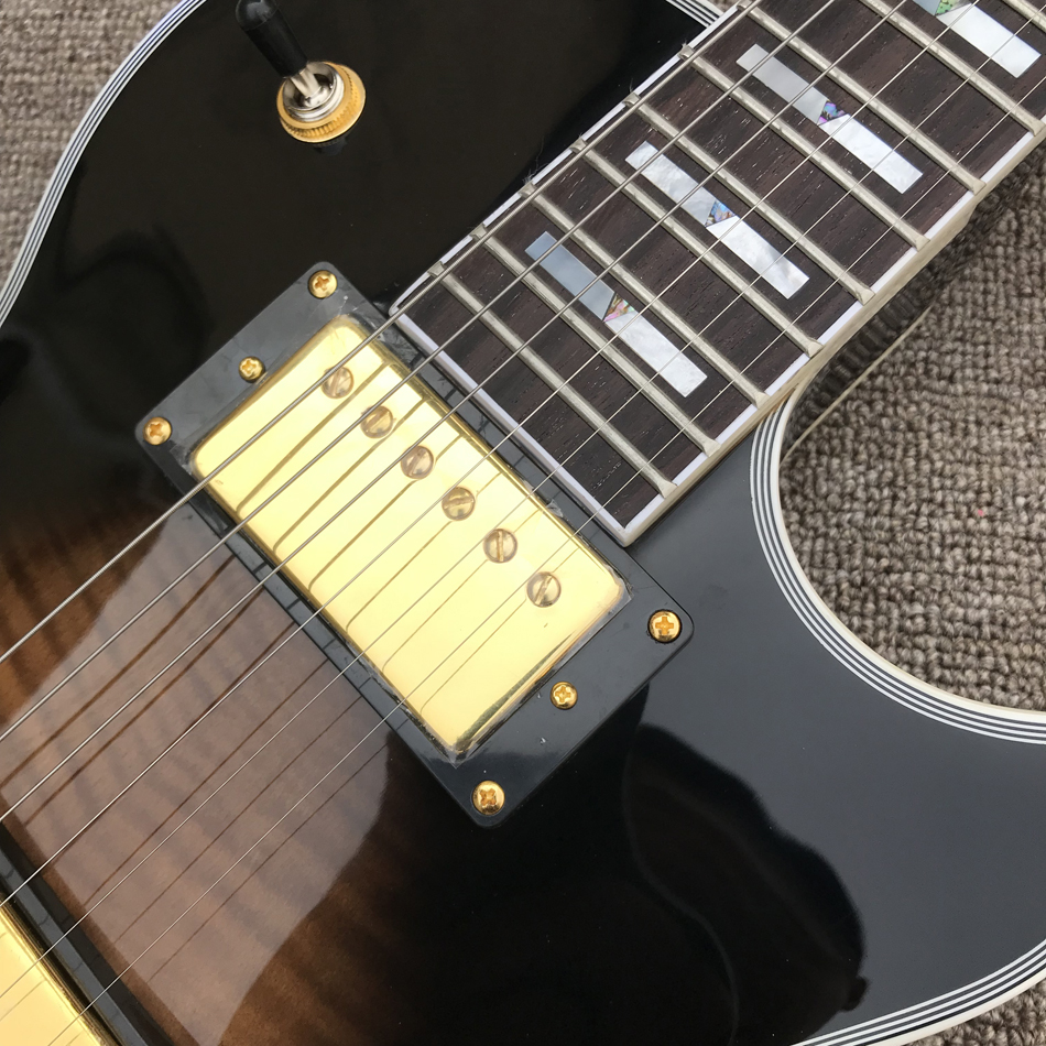 2023 Custom Shop, fabriqué en Chine, guitare électrique personnalisée de haute qualité, touche en palissandre, matériel doré, livraison gratuite