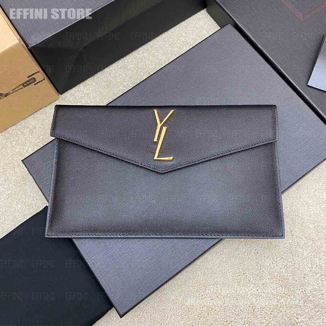Top Designer UPTOWN Clutch Bag Envelope Handbag Wallet EFFINI Women Socialite Crocodile Embossed Caviar REAL Genuine Leather with flap Magnetic Closure Pouch Bags