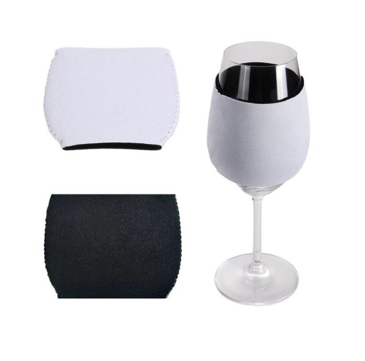 11.5*8.5cm sublimação neoprene vinho tinto capa de vidro taça manga sublimação espaços em branco diy champanhe copo manga sn859