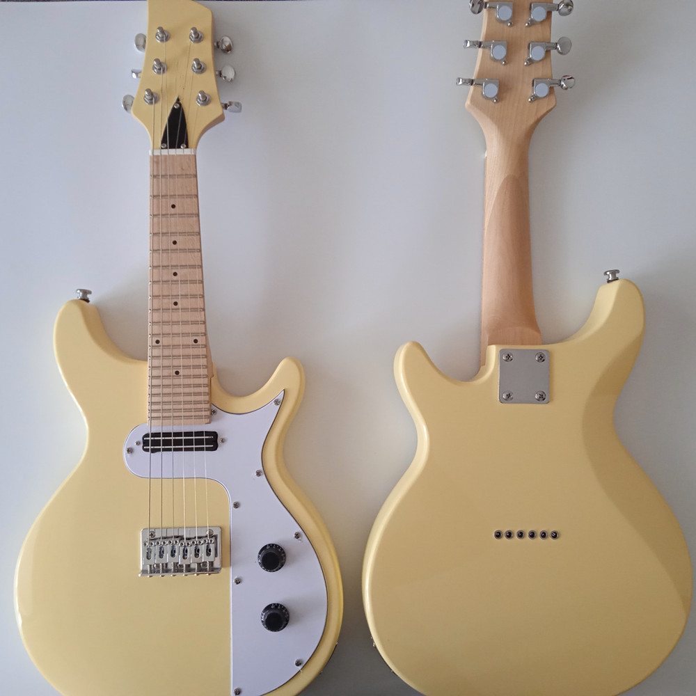 Electric Guitar 6 string yellow mandolin style mini guitars travel party