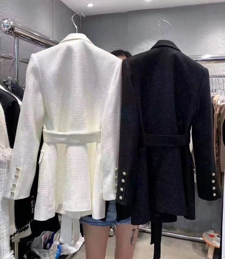 Xiaoxiang – manteau de costume mi-long pour femme, manteau épais de luxe léger en laine de haute qualité, automne