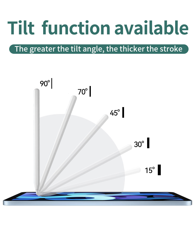 Manyetik Aktif Stylus Kalem Kapasitif Mıknatıs Çizim Kalem 2. Nesil Kablosuz Şarj Dokunmatik Ekran Kalemleri İPad Pro 3. 11 12.9 Mini 6 Hava 4th 5. 6. Tablet