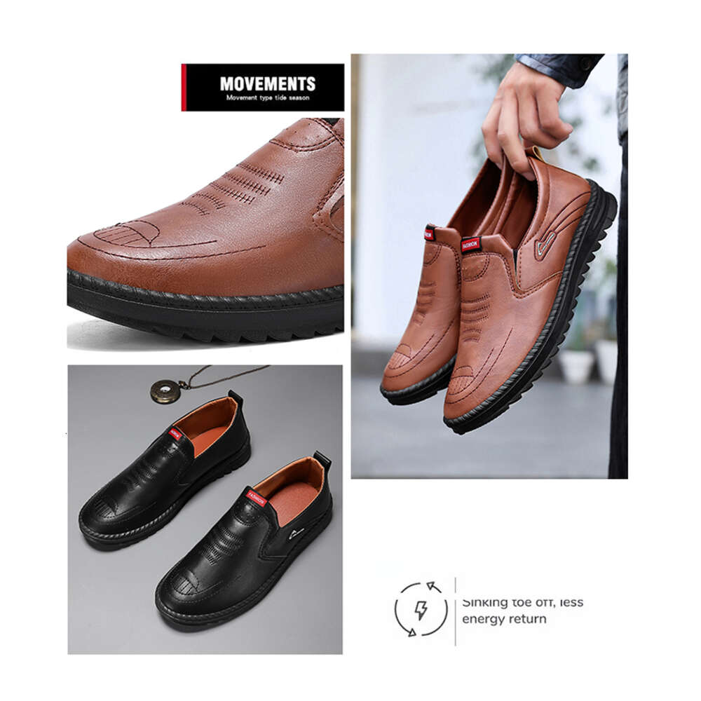 Hand Sewn Microfiber Leather Business Casual Shoes Men's Leather Shoesmen Women Outdoor Sports Running Sneakers Casual Shoe Athletics Trainers 2024