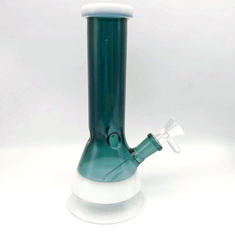 Fabrication colorée Narguilés Beaker Staright Verre Bong 7,9 pouces Tuyau d'eau Bubbler Dab Plate-forme pétrolière Catcher Épais Materia Tube de tabac Accessoires de tabac