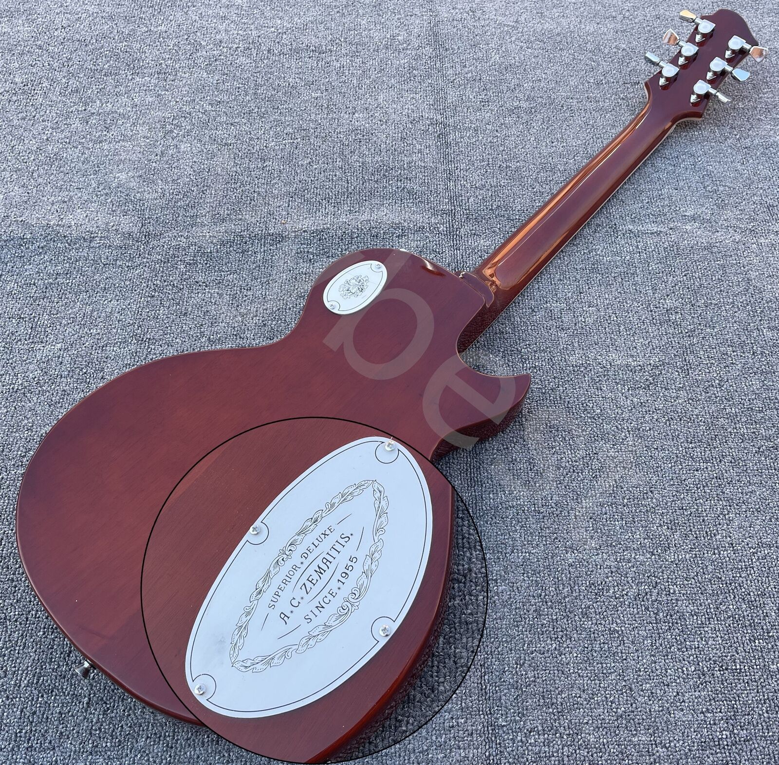 Guitarra eléctrica delantera de Metal ZEMA ITIS Casimere para zurdos, placa de aluminio de 22 trastes