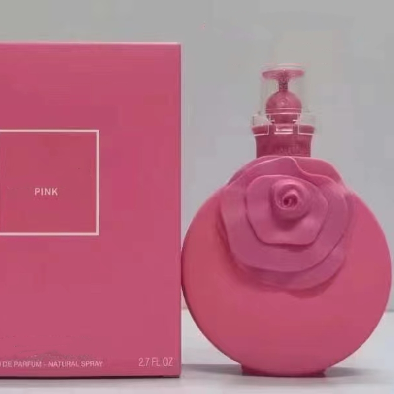 Parfums de parfum de luxe pour femmes eau de parfum rose 80 ml Parfum odeur longue durée EDP Parfums floraux Spray Cologne