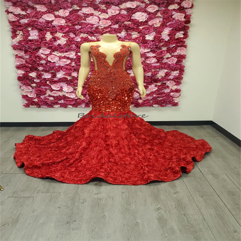 Luksusowa czarna cekinowa suknia wieczorowa z koralikami elegancką Aso ebi czarne dziewczyny syrenka na balu plus size