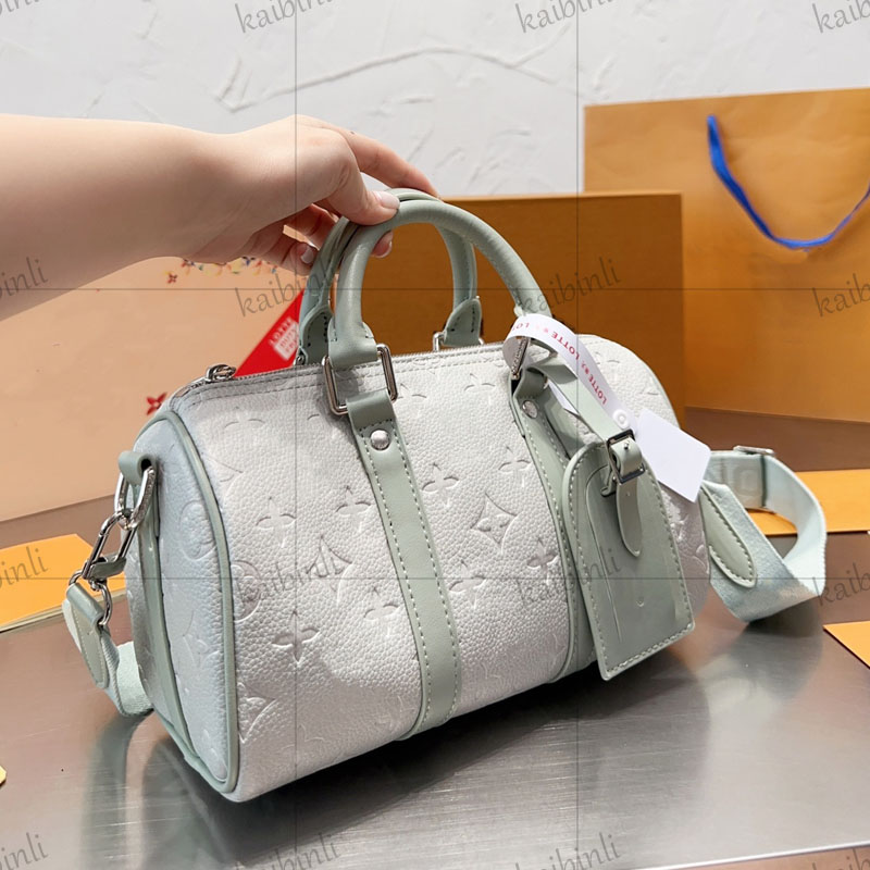 Mantieni tutta la borsa 25m Mantieni borsa di tela Borsa sportiva Borsone in tela di pelle goffrata Borsa da uomo Borsa da donna unisex pacchetto sportivo classico Borsa a tracolla Borsa a tracolla