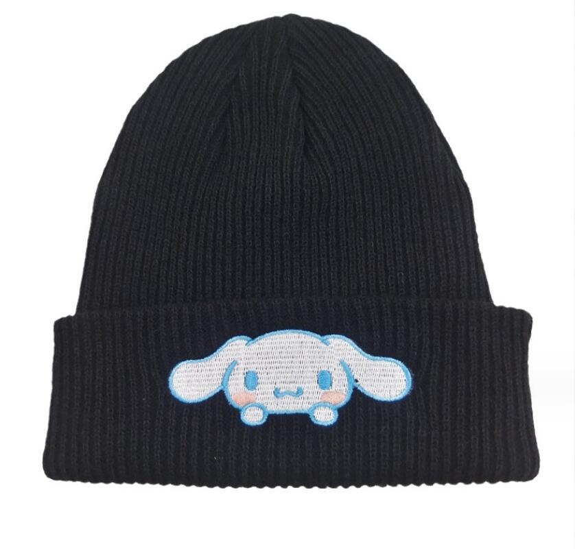 أزياء Cinnamoroll Girl Women Beanie Winter حماية الأذنين اللطيفة قبعة دافئة محبكة خارجية