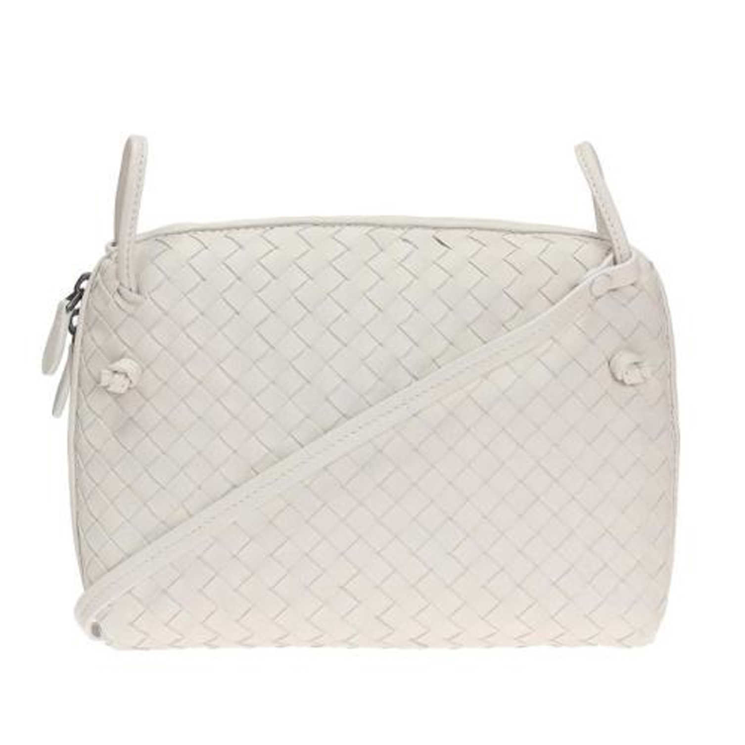 Luksusowa torba BVS Designer Botteg Vena Bags Nodini Diagonal Straddle Bag White X