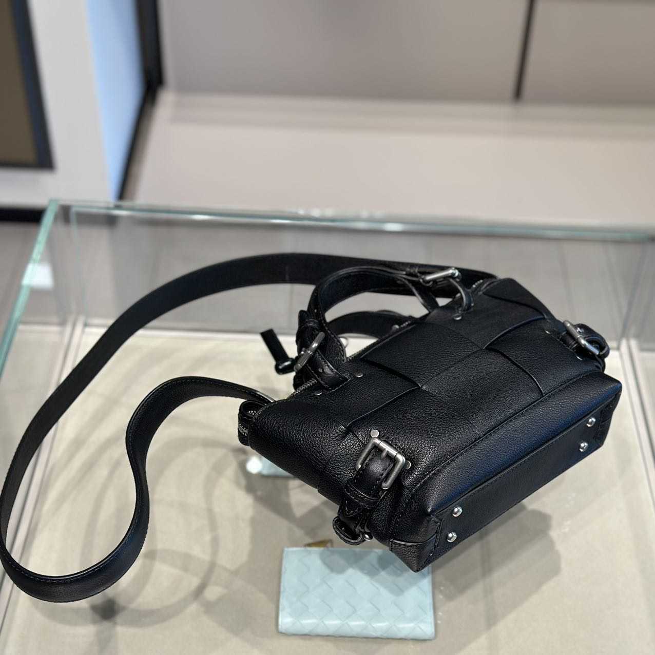Luxury Bag BVs Designer Botteg Vena Bags Tool Small Handheld Straddle Bag Black X