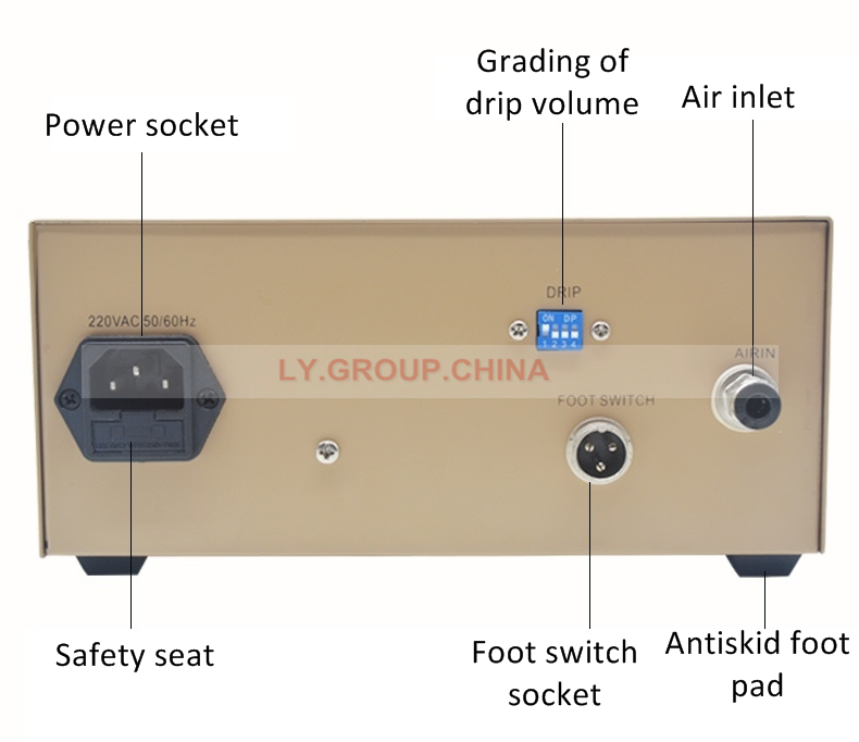 Y916 Precision Glue Dispenser Auto Digital Display Manual PCB Solder Paste Liquid Controller 0.0001ML Fluid Flux Dropper