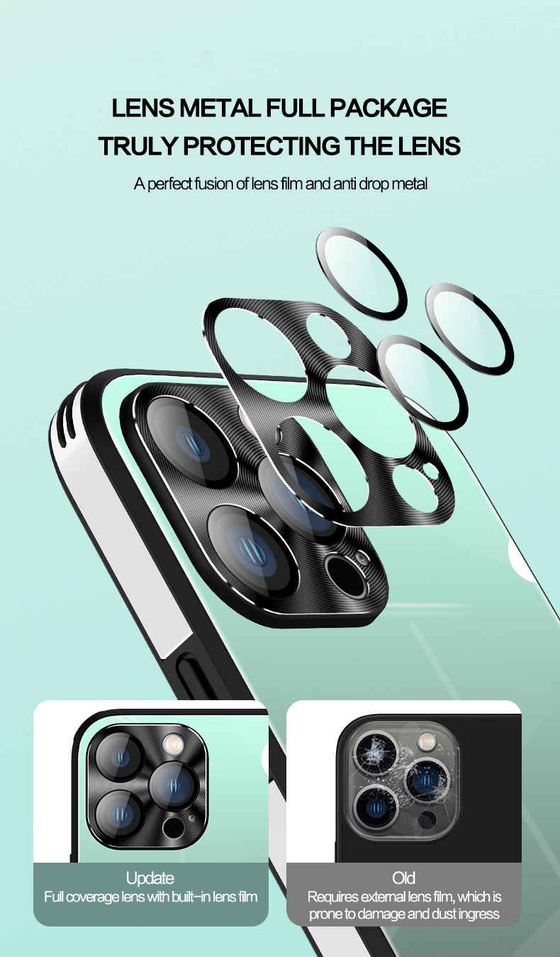 Gradiëntkleur Glazen Telefoonhoesje Voor Iphone 13 14 12 Pro Max 14Plus Met Lensbescherming Tpu Frame Glas achterkant Voor Iphone14