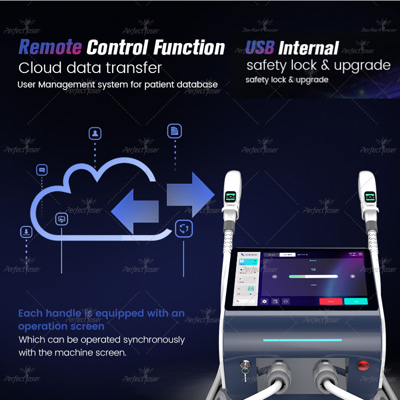 SPA Uso OPT IPL Elight RF Macchina laser Depilazione Lazer Attrezzatura di bellezza Ringiovanimento della pelle Dispositivo il trattamento dell'acne 430nm 480nm 530nm 560nm 640nm