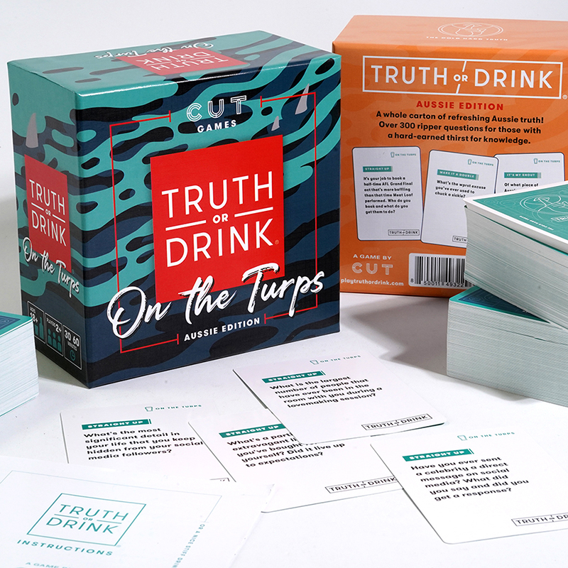 Wholesales Truth أو Drink Game on the Treps Aussie Edition Fun Party Party Game Game Board Card Poard للبالغين