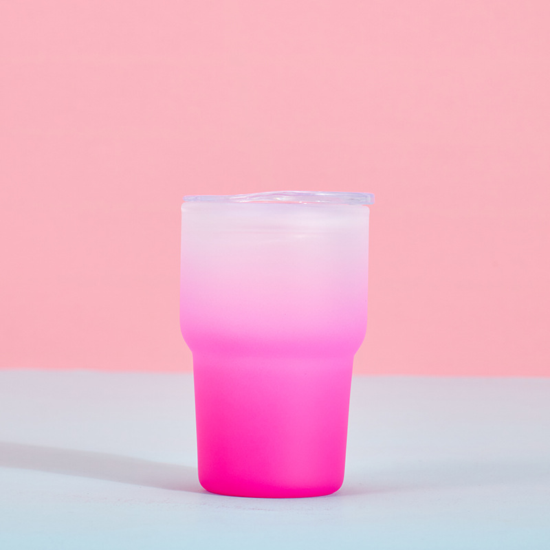 Verre à Shot coloré par Sublimation de 3oz, gobelet à vin, bouteille d'eau avec couvercle et paille, verres à boire Z11