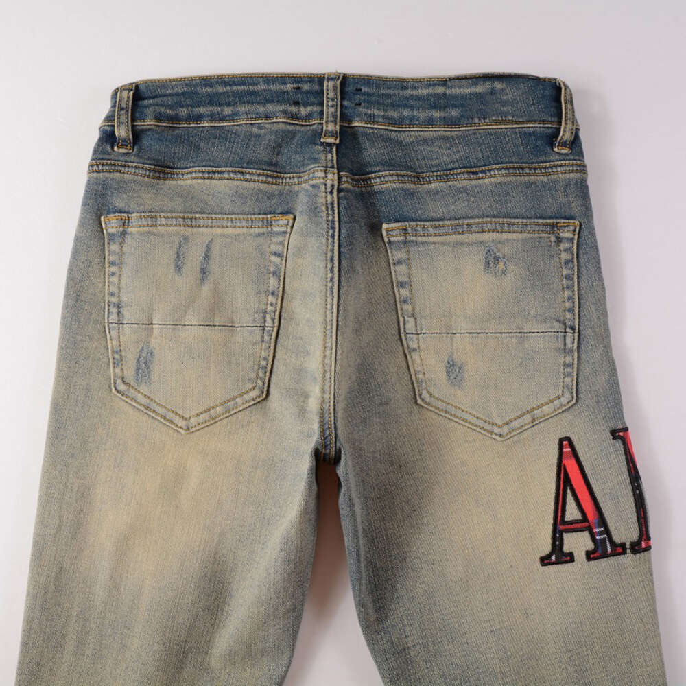 Moda mor streç kot pantolon #888 moda amiirii jean mavi 2024 sıkı demin caddesi dfrz