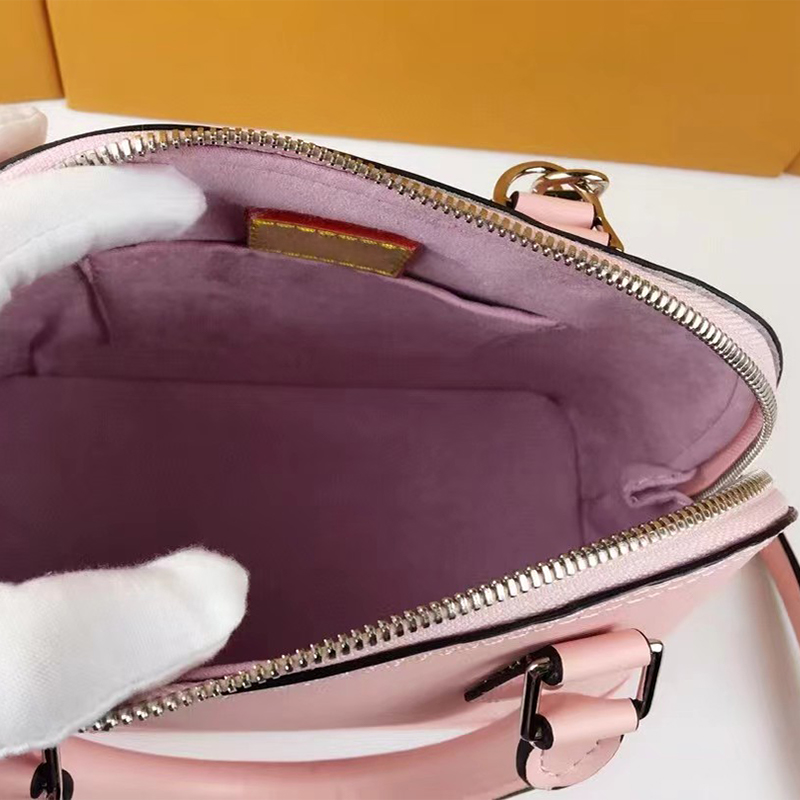 Fashion Pink Designer Bag alma bb Luxurys handväskor handväska crossbody axelväska tote läder messenger väska kosmetisk korskroppshopping pursar dam