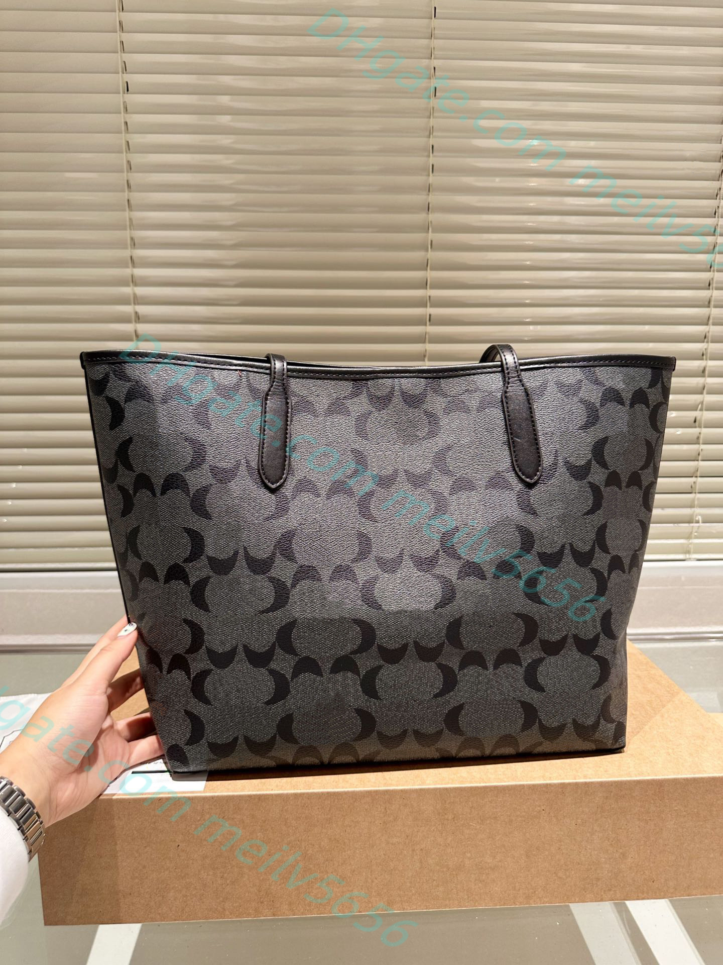 5A PAKIET PAKIEŃ Klasyczne torby na zakupy TOTO Black Print Clutch Totes Hobo torebki portrecze Pollet Polichrome ramiona torby krzyżowe torby na ciało