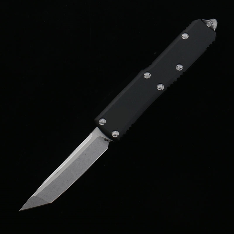 DQF Version US Italian Style High Quality MT X85 Knife Combat Tactical Knives T6-6061 Aviation Aluminum Alloy Handle D2 Steel Blade Outdoor Survival EDC Tool