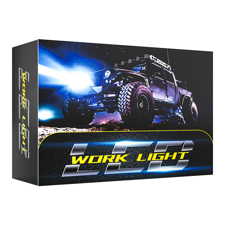 4 inç 64W LED iş ışık çubuğu iş ışığı 64LED Offroad Spot Işın Sis Çalışma Işığı 4x4 Kamyon Traktör Teknesi 4WD SUV ATV 12V 24V