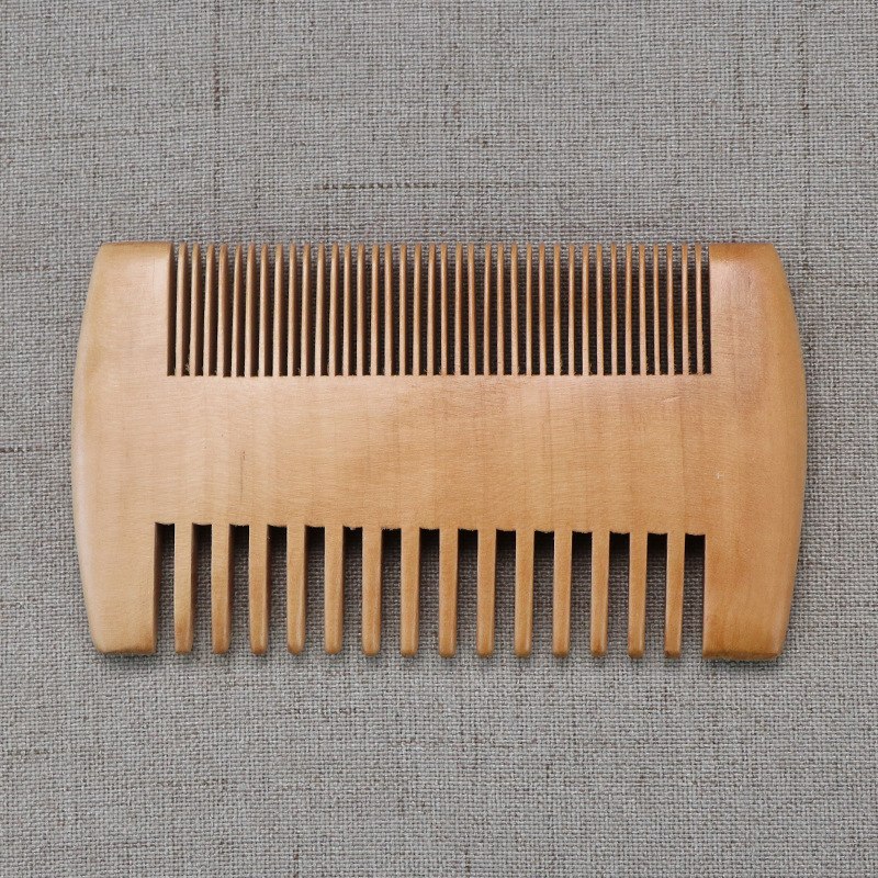 Party Favor Pocket Wooden Beard Comb Double Sides Super Narrow Thick Wood Combs Lice Pet Hair Tool Q563