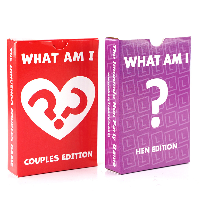 Großhandelskartenspiel „What Am I“, Junggesellen-Edition, Pärchen-Edition, Pärchenspiel, Valentinstagsgeschenk, Jahrestag, Freund, Freundin, Ehemann, Ehefrau, Liebesgeschenk