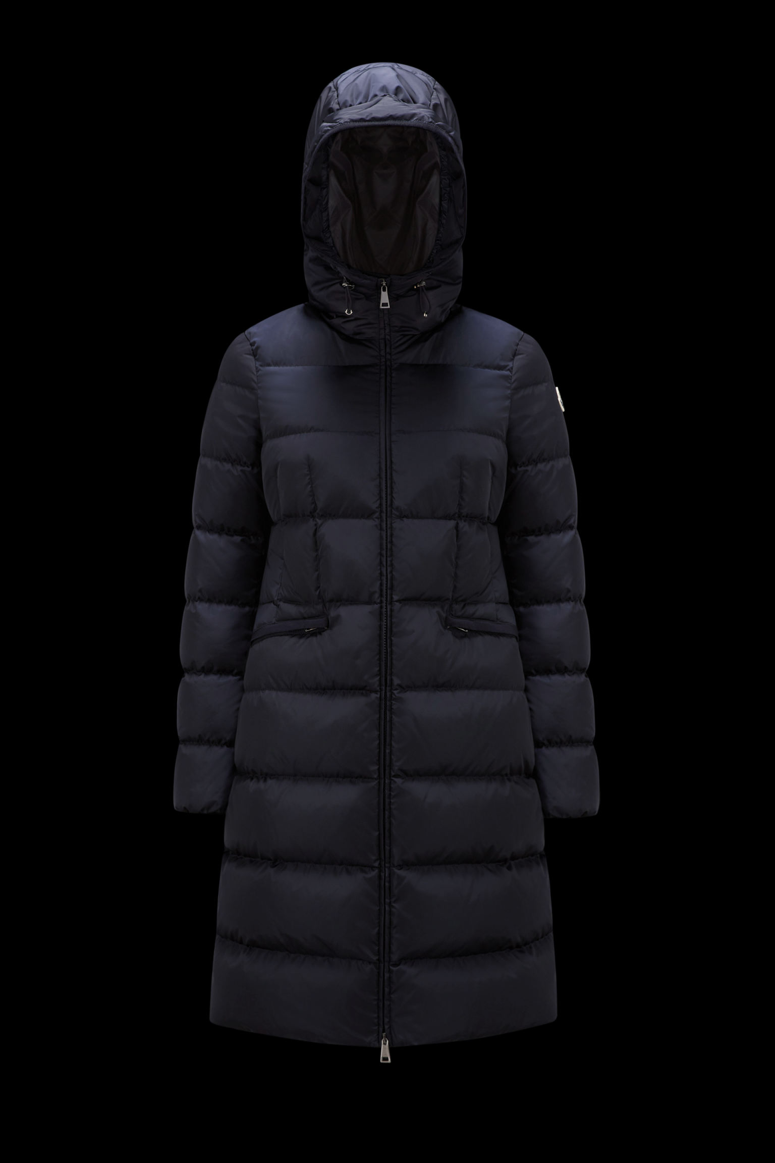 2023 Winter Vrouwen Witte Eendendons Parka Zip Jassen Met Capuchon Gestreepte Vrouw Slanke Lange Jassen MK23005