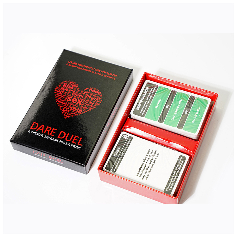 도매상 감히 결투 카드 게임 커플을위한 낭만적 인 게임 성인 침실 게임 최고의 발렌타인 데이 선물