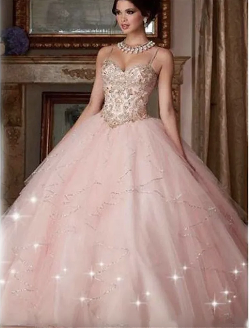 Платье Quinceanera на заказ 2023, розовое бальное платье с кристаллами, платья для выпускного вечера 15-16 лет