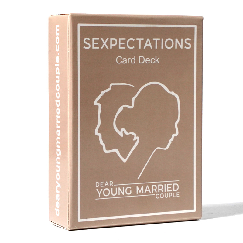 Grossist sexpectations kortdäck kära unga gifta par kort spel alla hjärtans dag bröllop gåva
