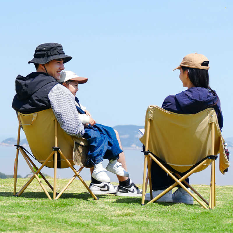 Meubles de camp Chaises de lune pliantes Chaise de camping extérieure ultralégère Chaise pliante légère portable pour pique-nique Plage Pêche Chaise de loisirs HKD230909