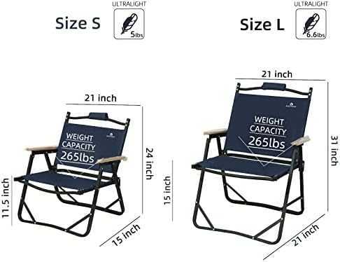 Kampmeubilair Opvouwbare campingstoel Lage strandstoelen voor kampgazon Wandelen Sport Jacht Blauw 2 STKS HKD230909