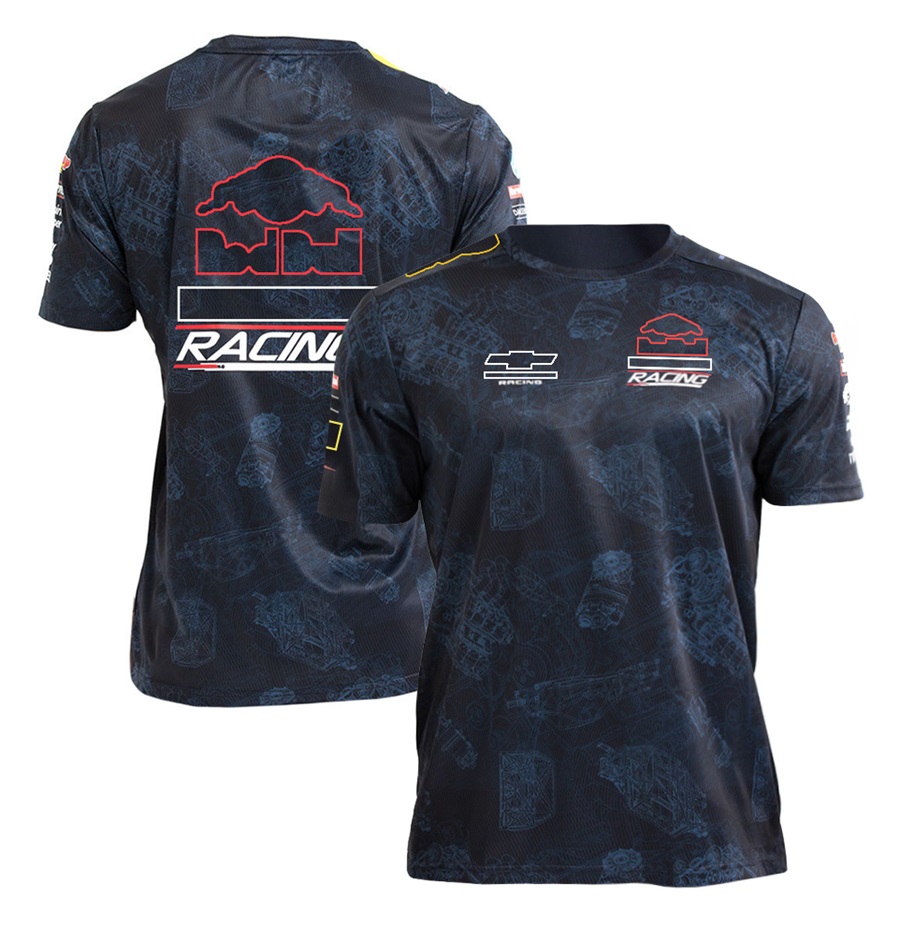 F1 Team Uniform Summer New Driver Racing Uniform Men's kortärmad sport-t-shirt