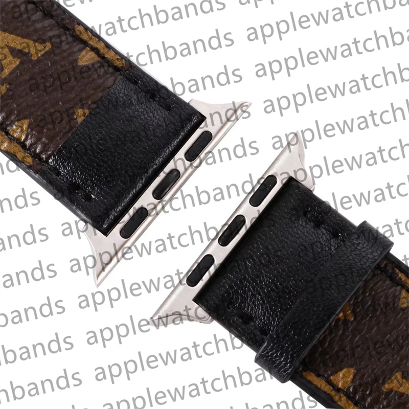 Luxuriöses Echtleder-Apple-Watch-Armband für Apple Watch Ultra-Serie 8, 3, 4, 5, 6, 7, 9 SE, iWatch-Bänder 38 mm, 44 mm, 45 mm, 49 mm, 40 mm, 42 mm, gespleißte Designer-Smart-Armbänder